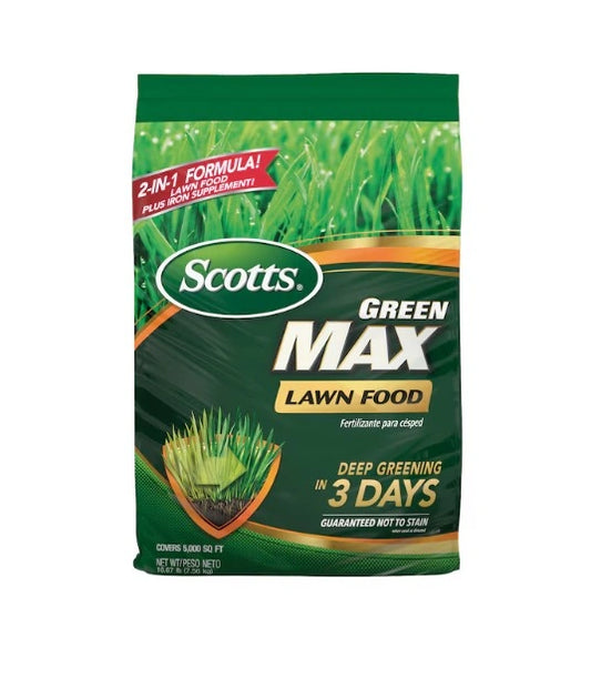 Scotts Green Max Lawn Food 27-0-2 Lawn Fertilizer 5,000 sq ft 16.67-lb