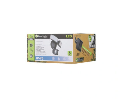 Good Earth LED Motion Flood Light 2-Head 1400 Lumens