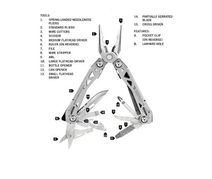 Gerber Suspension NXT 15-in-1 Multi-Tool with Pocket Clip