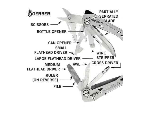 Gerber Suspension NXT 15-in-1 Multi-Tool with Pocket Clip