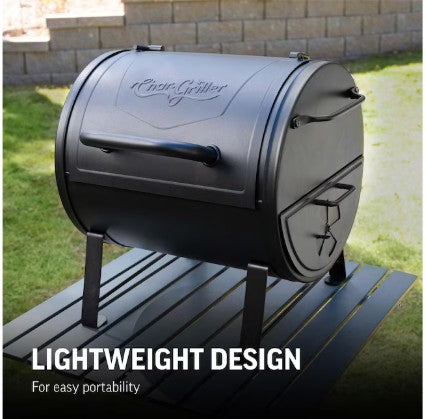 Char-Griller Portable Charcoal Grill with Side Fire Box