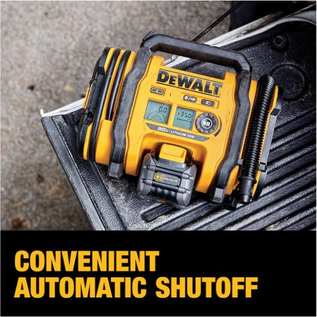 DEWALT DCC020IB 20V Tire Inflator 160 PSI 3 Power Sources