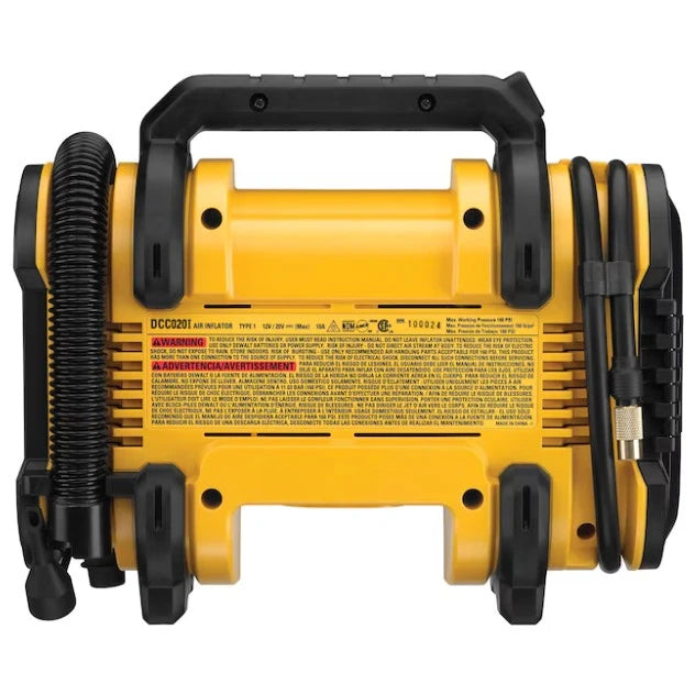 DEWALT DCC020IB 20V Tire Inflator 160 PSI 3 Power Sources