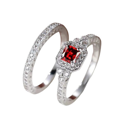 Fashion Ring Set Zircon Simple Ring