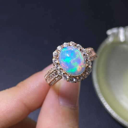Pure Natural Super Beautiful Opal Handmade Ring