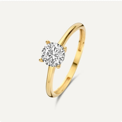 Open-end Zircon Ring Women's Special-interest Design Simple
