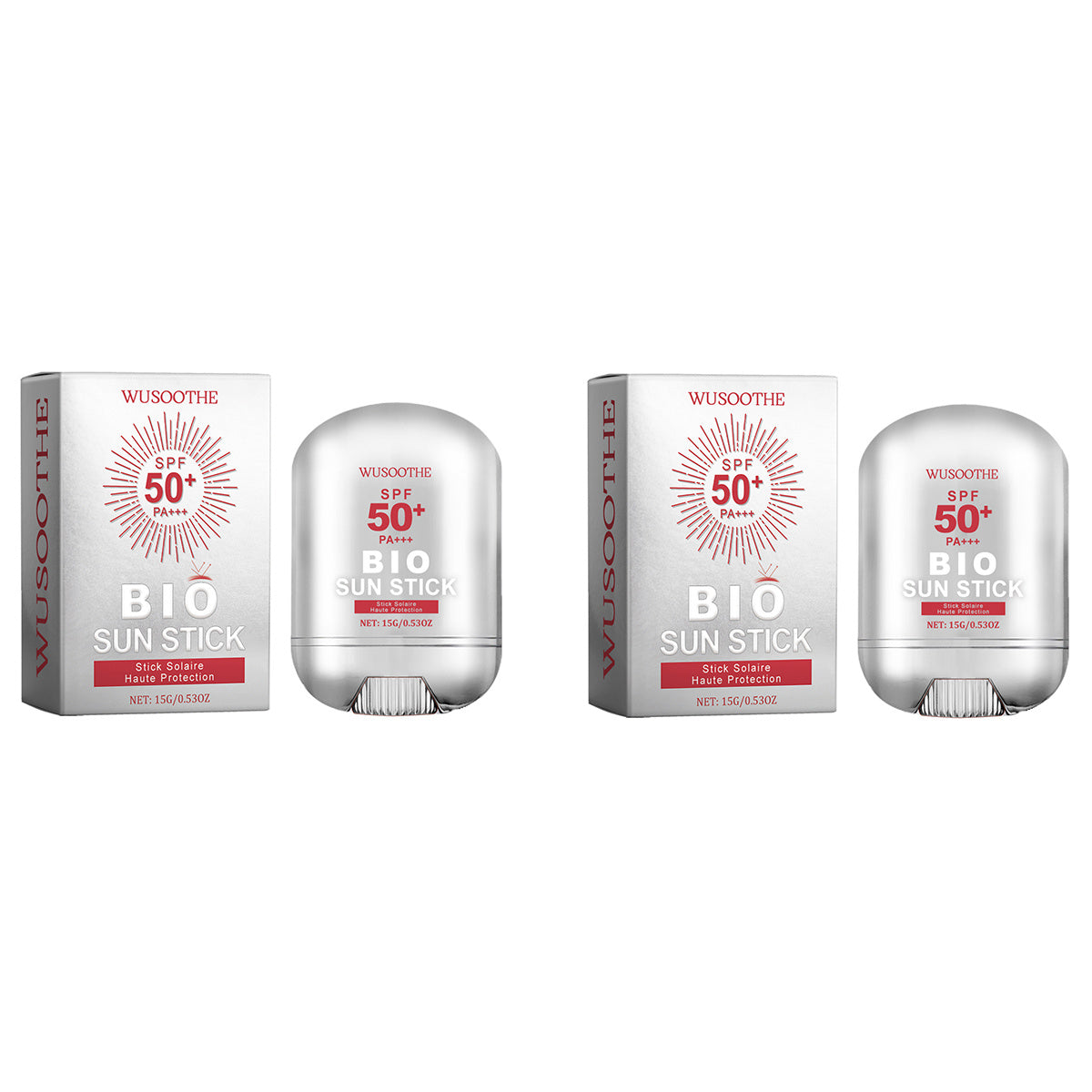 WUSOOTHE Bio Sun Stick 15g - Advanced Protection With Peptide Complex, Collagen And Hyaluronic Acid SPF50,PortableStrong UVProtection Sunscreen Stick Louisiana Mart