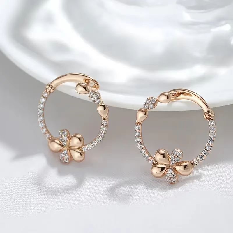 Personalized Round Ring Earrings For Women