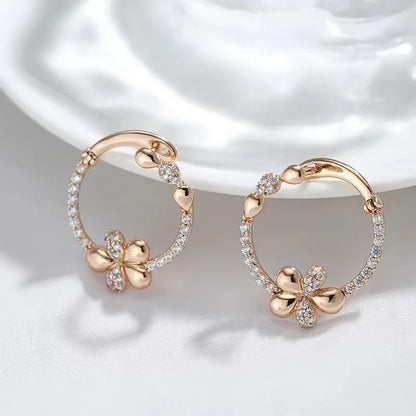 Personalized Round Ring Earrings For Women