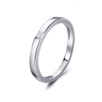 Couple Rings Niche Design Gifts For Girlfriend Simple Memorial