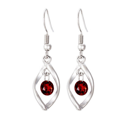 925 Silver Sterling Silver Eardrops Female Earrings Long
