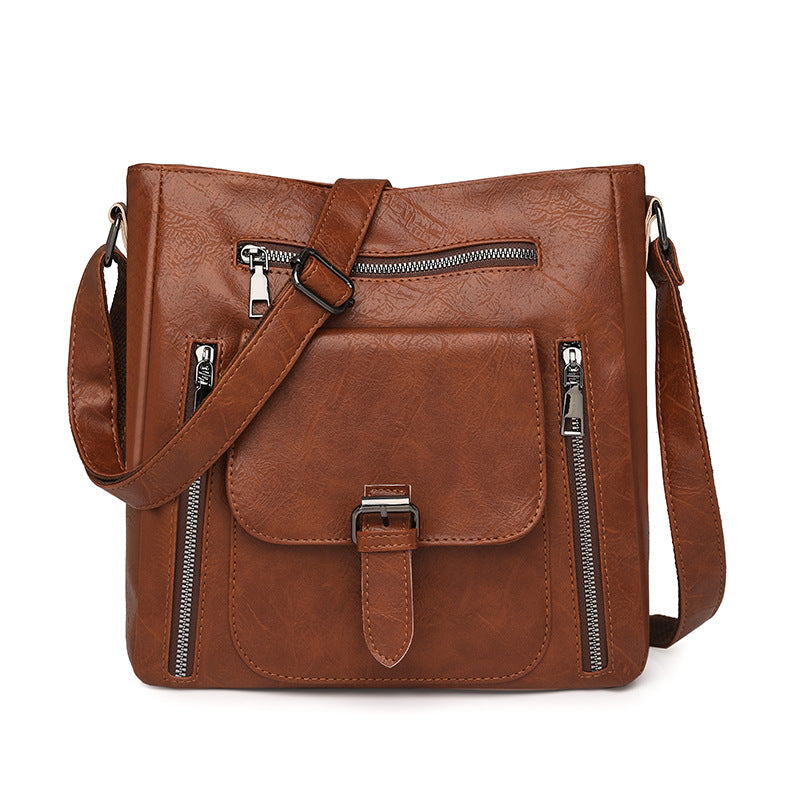 Retro Crossbody Bag Vintage Travel Purse with Pockets