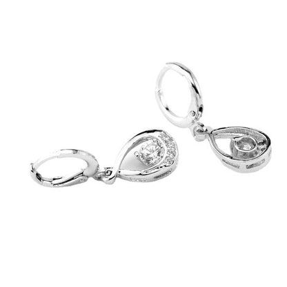 Female Versatile Inlaid Zircon Water Drop Earrings