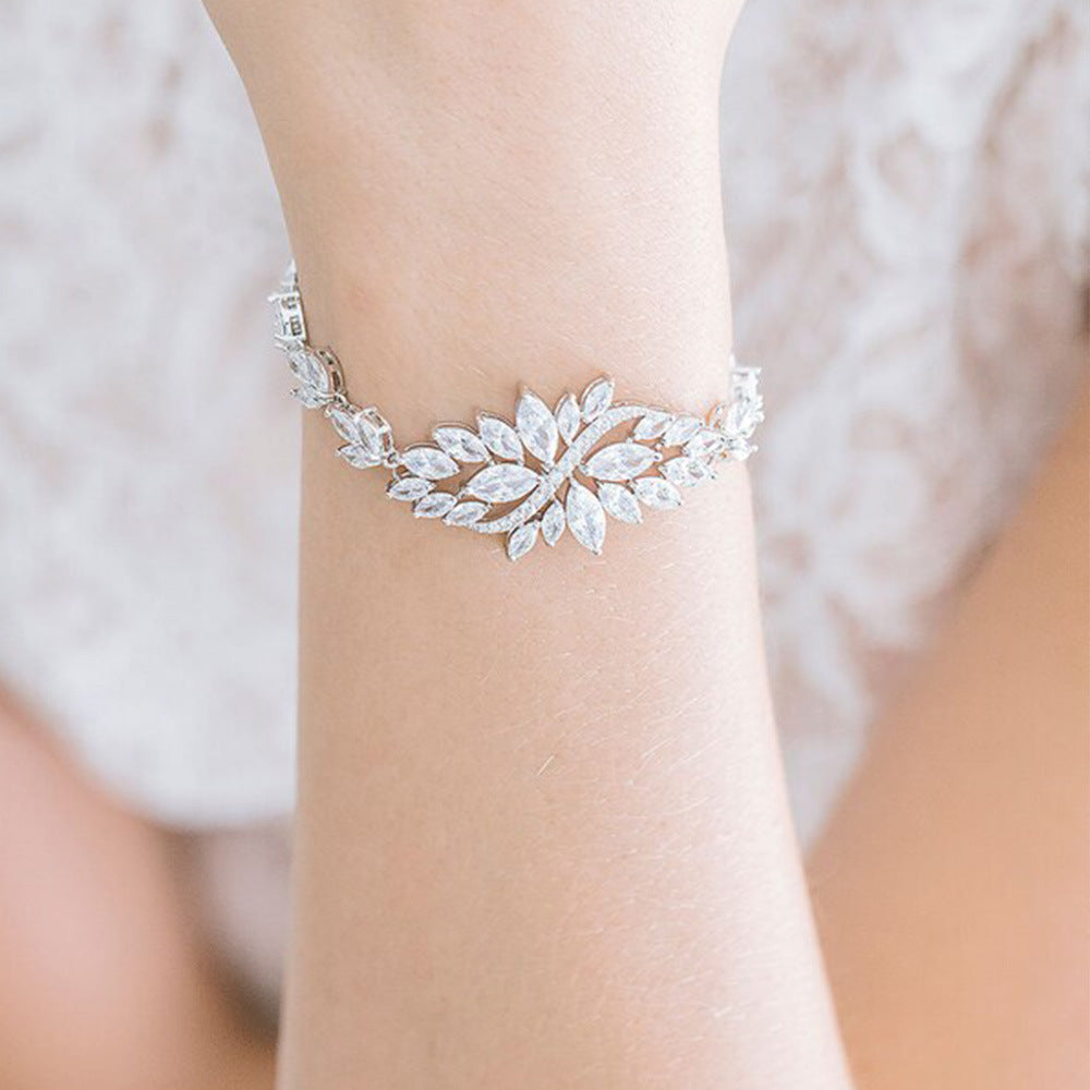 Luxury Double Layer Full Rhinestone Zircon Bracelet