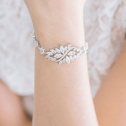 Luxury Double Layer Full Rhinestone Zircon Bracelet