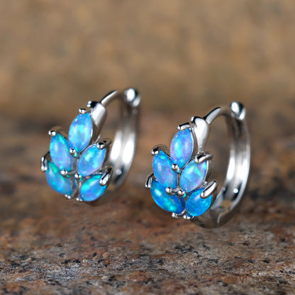 Simple Leaf Design Ear Clip Female Versatile Personality Retro