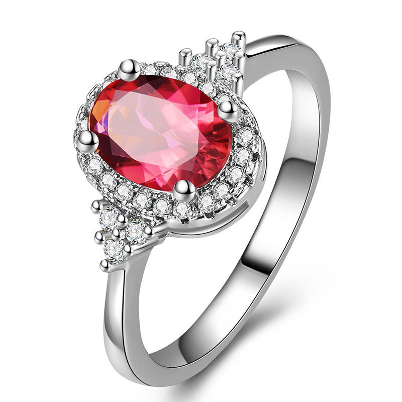 Ruby Ring Oval Shape