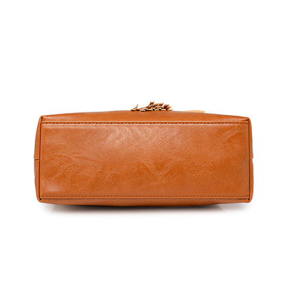 Women's Bucket Bag - Retro PU Leather Shoulder Messenger Bag