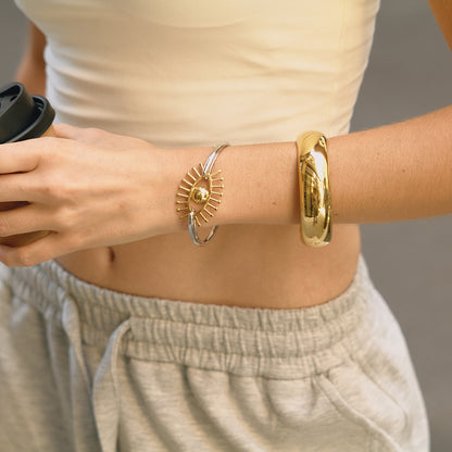 Color Matching Stainless Steel Ornament Women's High-grade Non-fading Bracelet