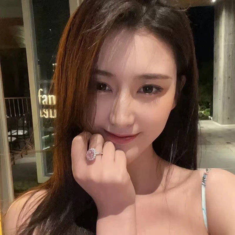 Super Big Diamond Open Adjustable Fashion Ring