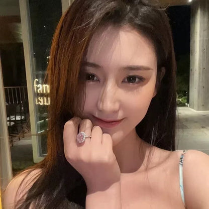 Super Big Diamond Open Adjustable Fashion Ring