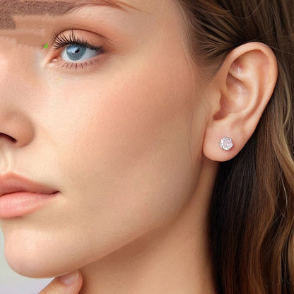 Simple Elegant S925 Sterling Silver Fashion Ear Studs Earrings