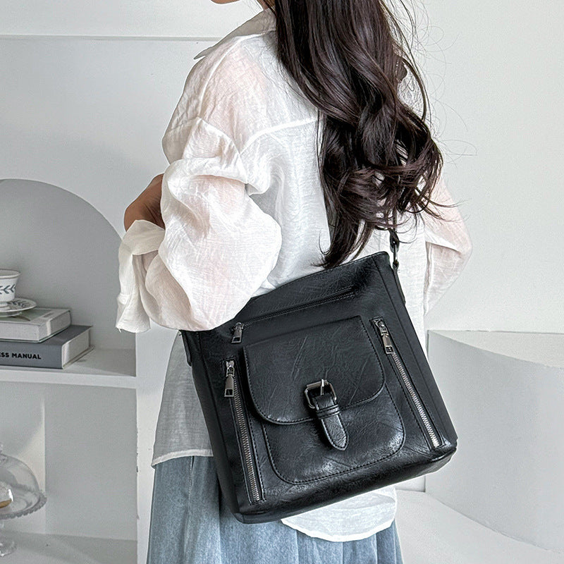 Retro Crossbody Bag black