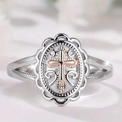 Women's Fashion Personalized Cross Lace Ring