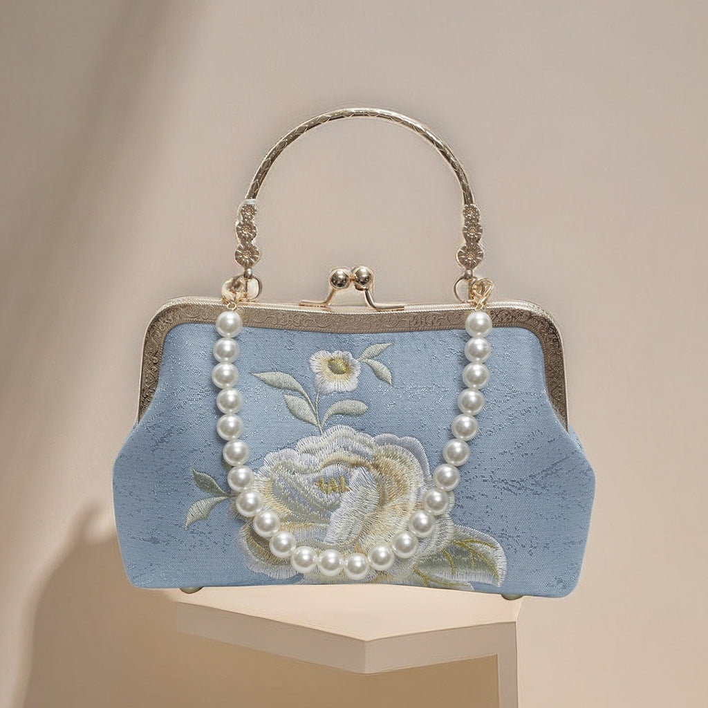 Embroidered Crossbody Bag - Vintage Ethnic Style Tassel Purse