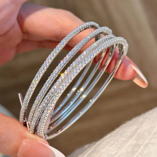 Half Circle Diamond Bracelet in Louisiana | Luxury Fashion Jewelry
