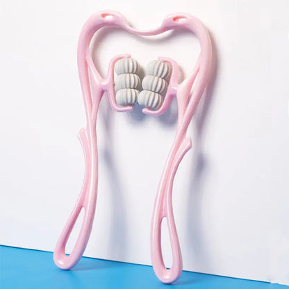 Louisiana Mart Multifunctional Manual Six-wheel Neck Massager Massage Relieve Roller Massage Tool Louisiana Mart