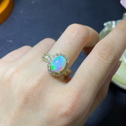 Pure Natural Super Beautiful Opal Handmade Ring