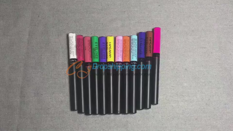 12色哑光眼线液